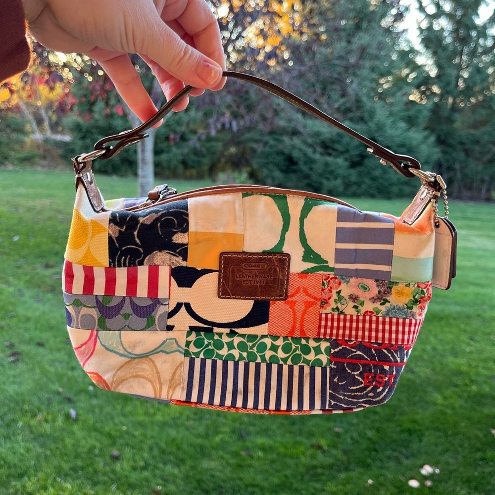 Coach Multi Color Patchwork 4430 Hamptons Top Han… - image 8